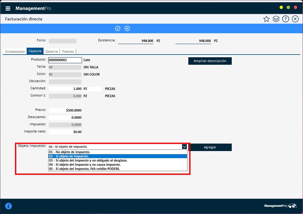 ERP| CFDI40171-El nodo concepto, no contiene el nodo hijo Impuestos.